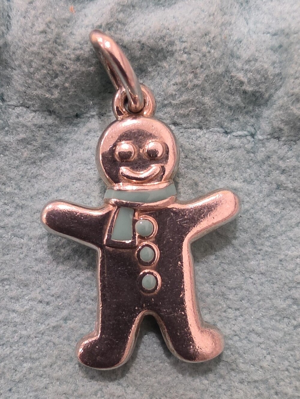 Tiffany & Co. Blue Enamel Gingerbread Man Charm
